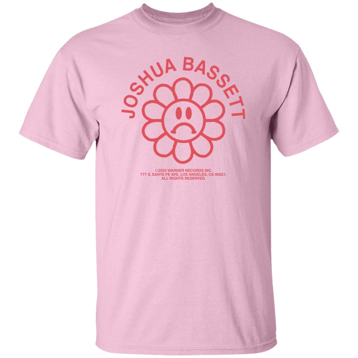 2022 Warner Records Inc 777 S Santa Fe Ave Los Angeles Ca 90021 All Rights Reserved Joshua Bassett Pink Spring Tee Shirt Joshua Bassett Merch